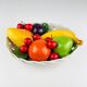 Vintage Italian ceramic fruit basket from the mid-20th century, 1980s.
