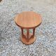 Coffee table and its three art deco stools in blond mahogany 1930