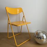 YELLOW FOLDING CHAIR TEDKLA FOR IKEA 80S