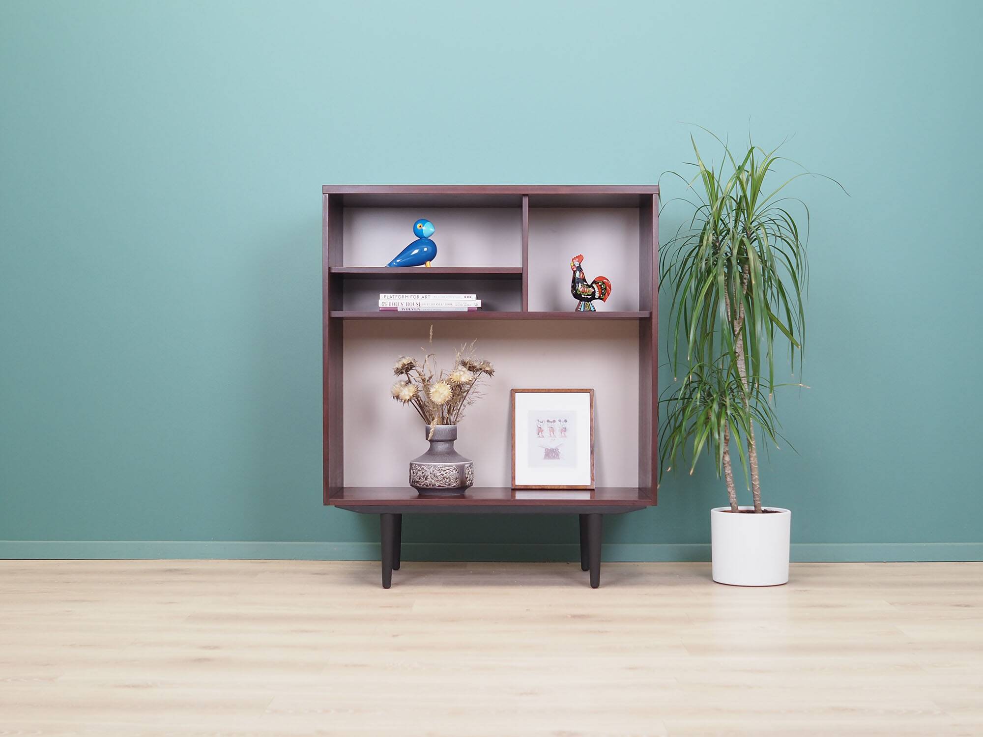 Mahogany bookcase, Swedish design, 1960s, manufacturer: Ulferts