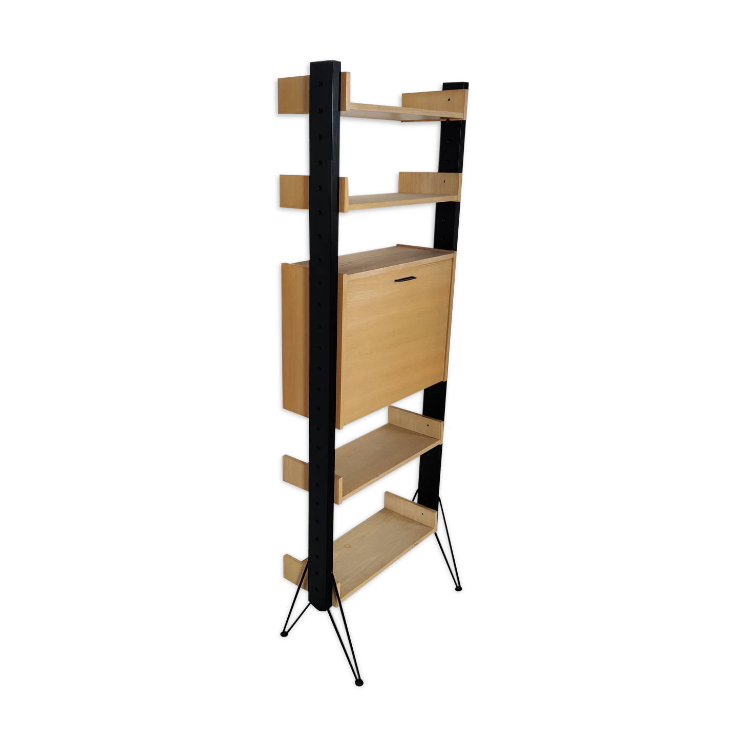 Scandinavian modular shelving system on legs, 60s