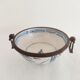 Asian bowl with metal frame imitating bamboo
