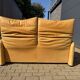Beautiful Cassina Maralunga 2-seater in camel light patinated natural leather.