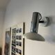 Wall light in metal and chrome-plated plastic