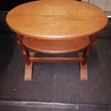 small old oval table made of wood