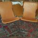 Leather and chrome chairs 1970