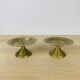 Pair of gilded brass candlesticks
