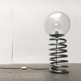 Floor lamp with spiral bulb from the German space age mid-century by Ingo Maurer for M-Design, 1960s.