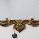 20th Century Ornate metal Louis XVI Wall Mirror with rococo Flourishes, Fra