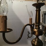 Brass chandelier 3 branches