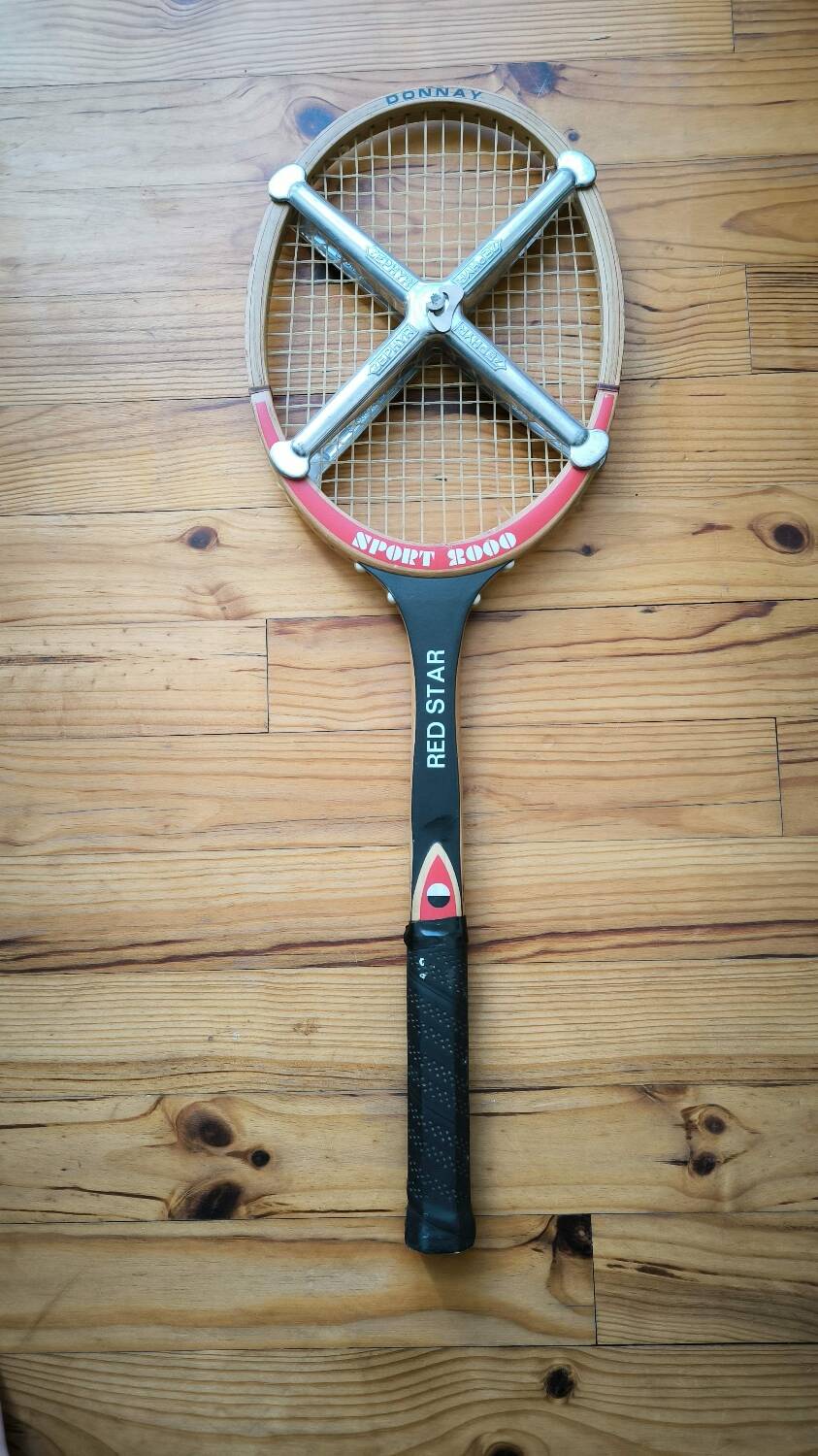 Raquette vintage bois Donnay sport 2000 red star