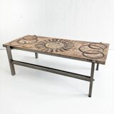 Lavastone coffee table by François Chaty for Vallauris 1960s