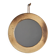 Glazed stoneware mirror, France, circa 1970
