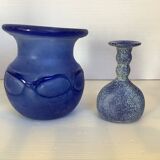 Murano scavo vase duo