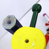 Coat rack colored pencil