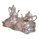 Service a cafe/the 5 pieces met.argente quadripode styl louis xv