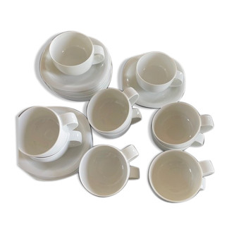 Lot de 12 Tasses Rosenthal Suomi blanches