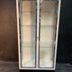 White enamelled metal design showcase. Period 1960