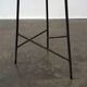 Modernist iron tripod pedestal / stool