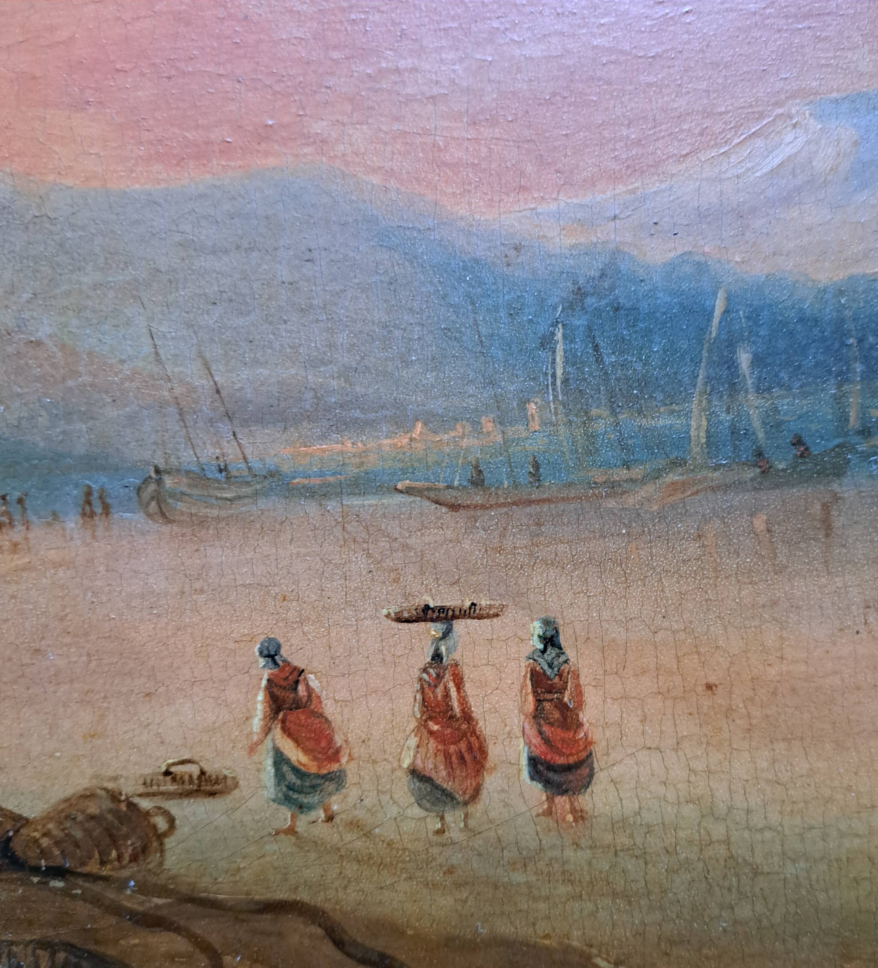 Impressionist painting - Signed seascape - 19th century Italian school