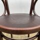 Art Nouveau office armchair, Austrian, in curved wood, signed Fischel