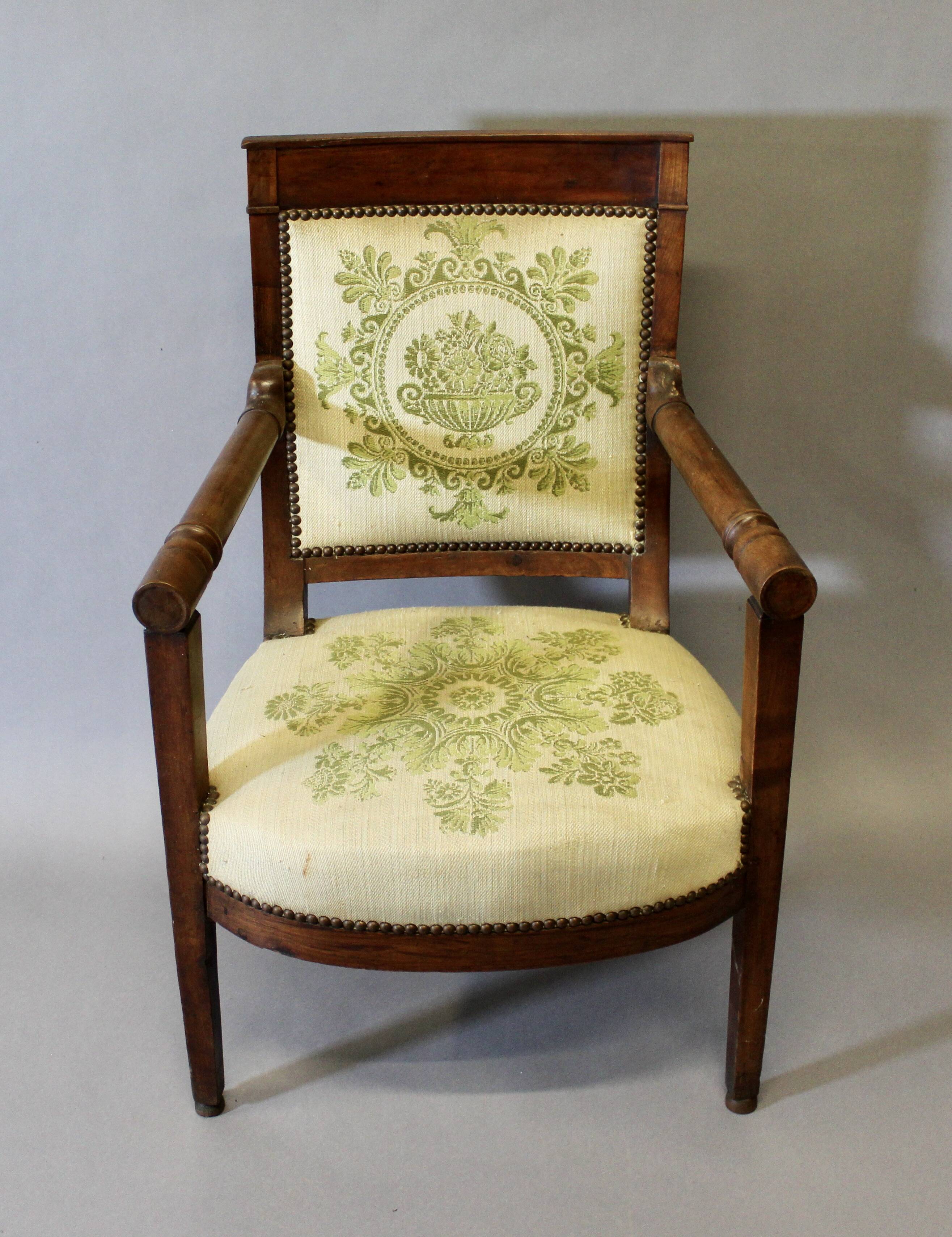 Directoire period armchair, original upholstery