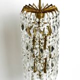 Lustre XL en cristal et laiton par Vereinigte Werkstätten