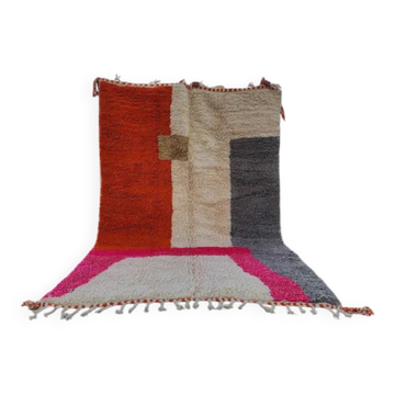 Moroccan rug in natural wool 2.5 x 1.5 m