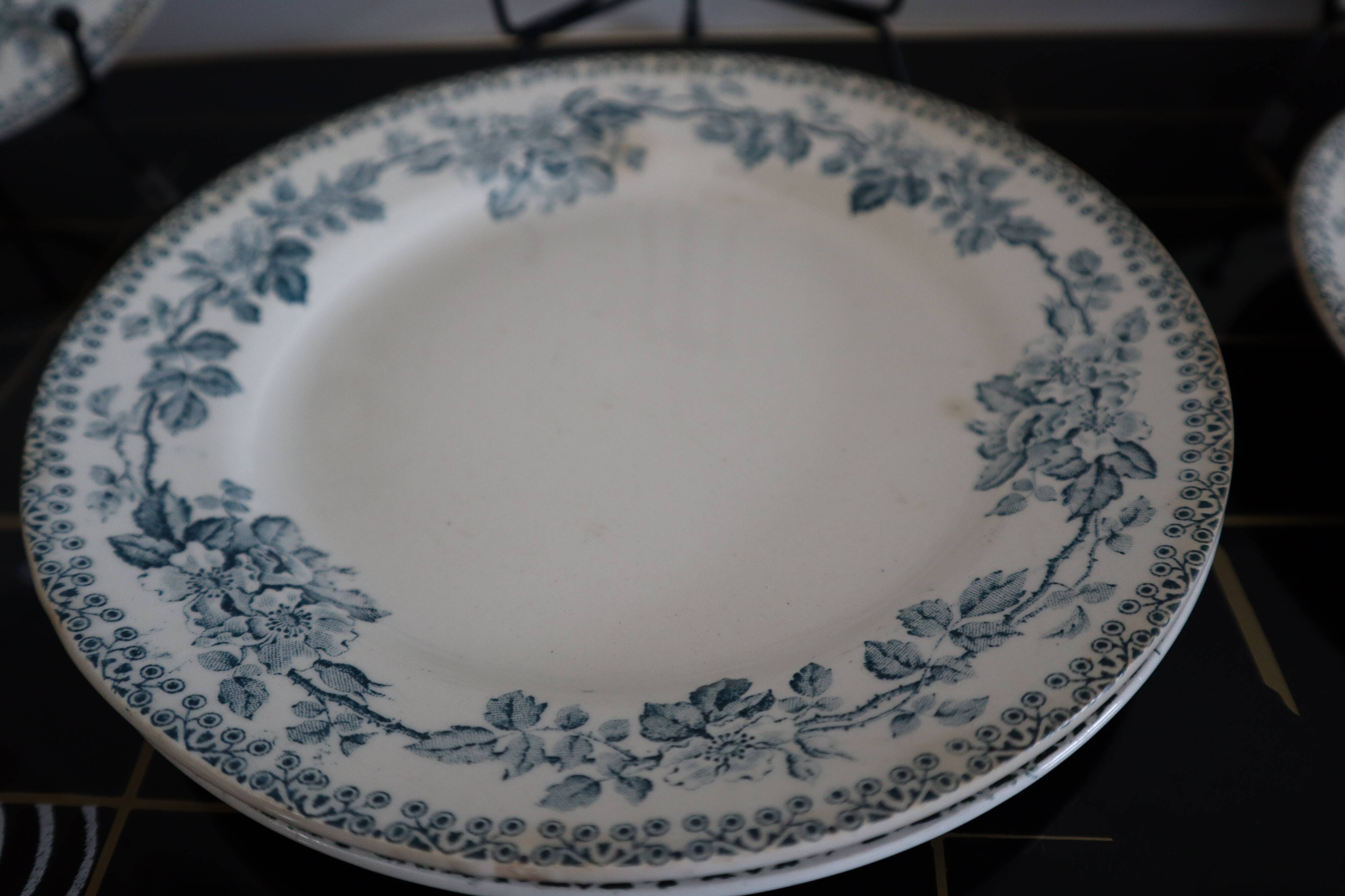 6 flat plates Terre de Fer model Guadeloupe Saint Amand