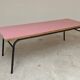1960s pink Formica and metal refectory table