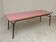 1960s pink Formica and metal refectory table