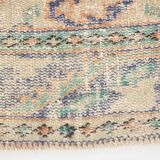 3x9 Pale Orange & Blue Vintage Runner Rug, 80x283Cm SK 6027
