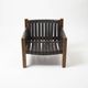 Pair of lounge chairs produced by TON in wood and brown leather, Czechoslovakia, 1990s