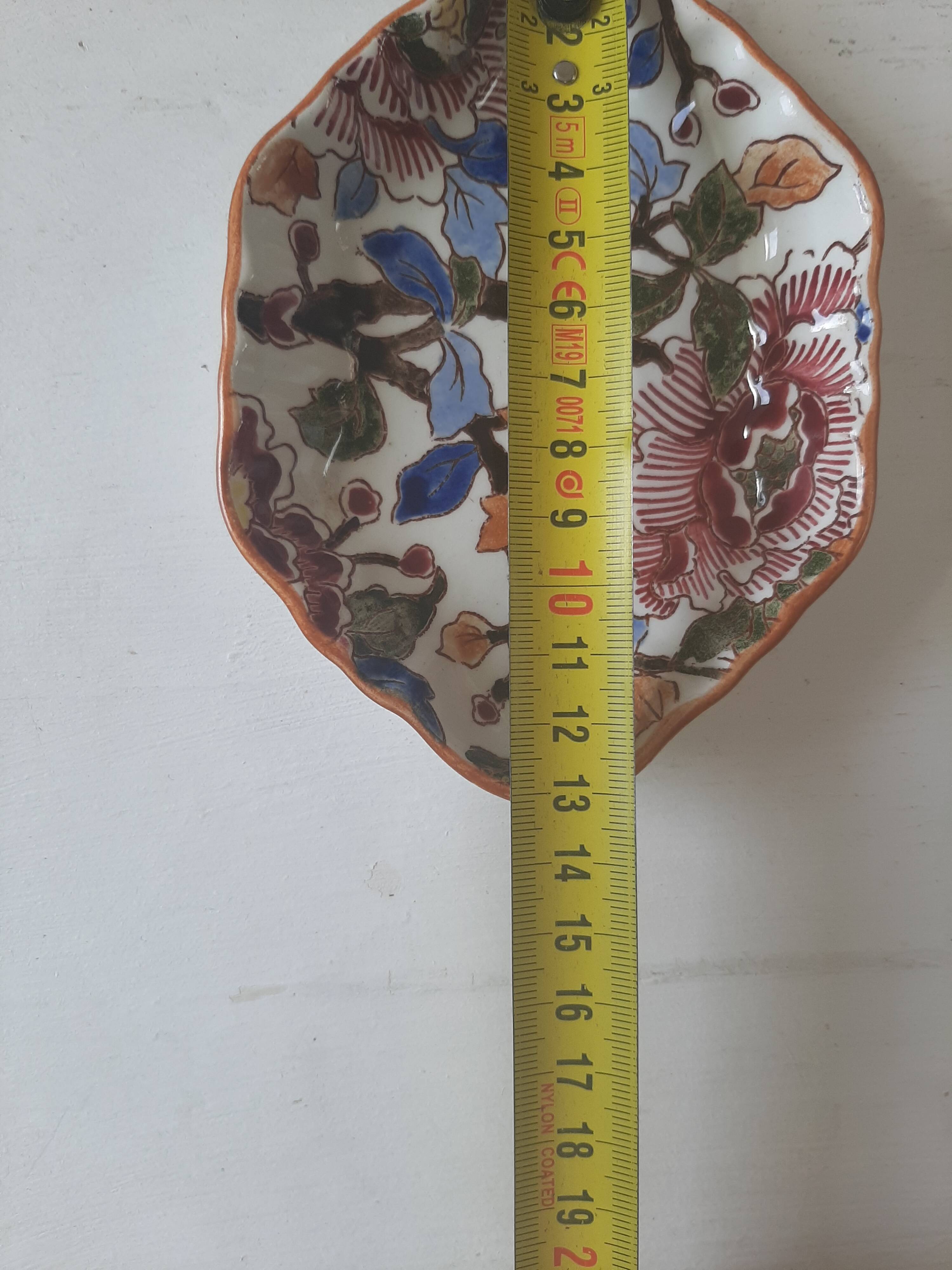 Gien bowl with peony decoration