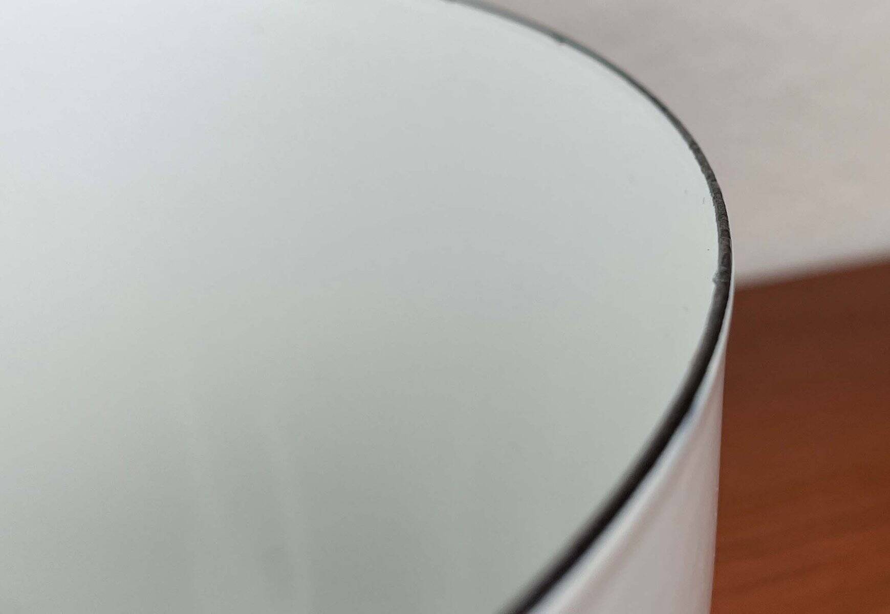 Mid-Century Modern Danish Large White Enamel Bowl, 1960s