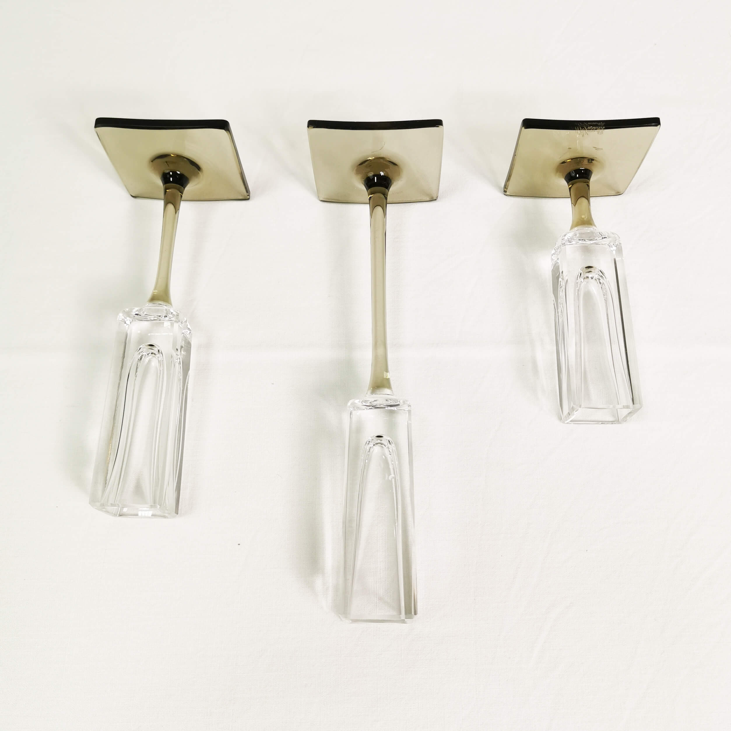 Crystal candlesticks, Rosenthal, designed by G. Jensen, Germany, 1970s