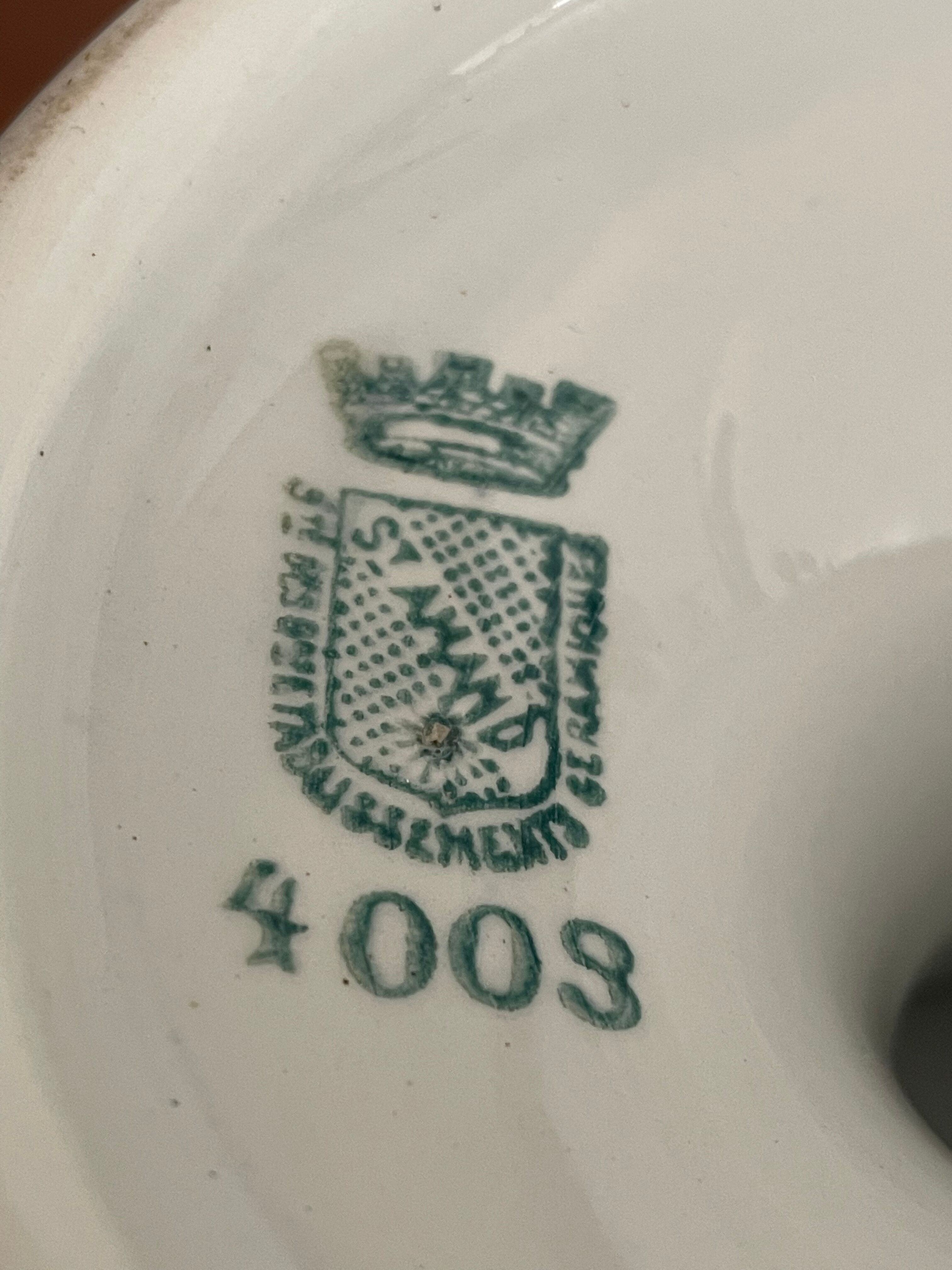 Compotier dish St Amand circa 1920