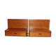 Floating bedside tables in teak veneer - Belgium - 1960's