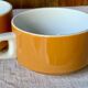 3 large vintage Sarreguemines chocolate cups