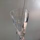 6 Louis Philippe wine glasses with flat sides - 19th century.