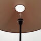 Lampadaire vintage tripode métal noir 1950