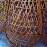 Relux Italy wicker flower pendant light