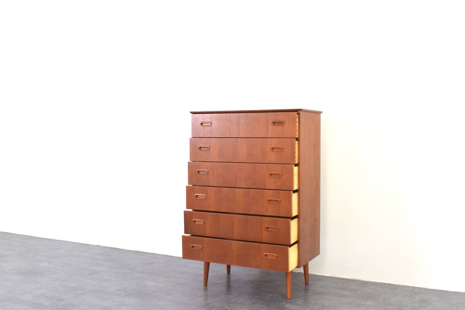 Mid-Century Danish Teak Chest of Drawers, 1960s.