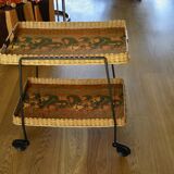 vintage rolling bar cart 1960