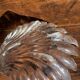 Large stylised shell bowl in vintage glass D22