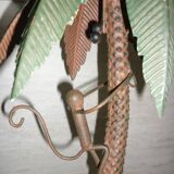 Lot Palm tree candle holders and palm tree with a monkey