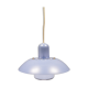 Classic small Danish hanging lamp, produced by Form-Light in the 1980s. Light purple color