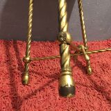 Golden Brass Style Rope Stool