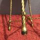 Golden Brass Style Rope Stool