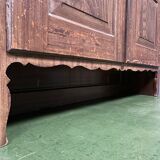 Antique painted pine desk or secretaire with wall unit from Germany late 1800s.